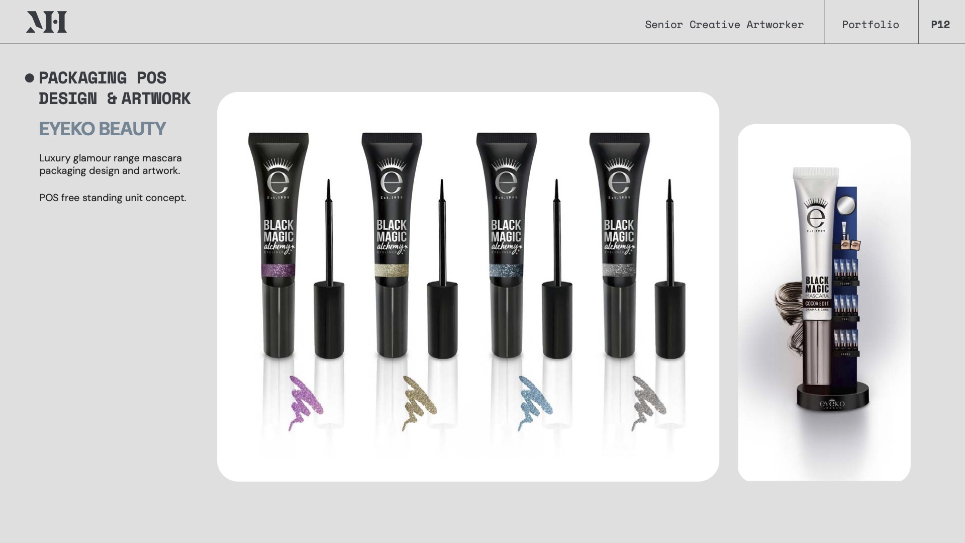 Eyeko mascara — packaging & POS unit